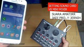 How to Setting Sound Card V8 for Karaoke