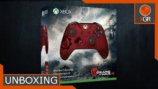 Unboxing - Gears of War 4 Limited Edition Crimson Omen Controller