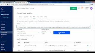 How to setup DNS records in Digital Ocean