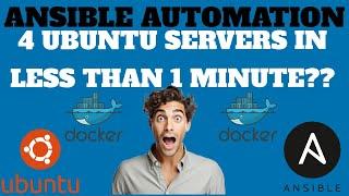Install 4 Ubuntu Server Using Ansible Automation and Docker