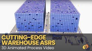 Warehouse ASRS  - Automated Order Fulfilment and Piece Picking Solution - Process 3D Animation Video