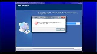 erro ao instalar o driver de audio realtek hd 0001 SOYO B550M, FUCIONA PARA TODOS OS MODELOS