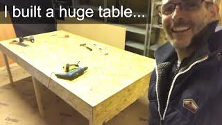 I built a huge table in my shed....