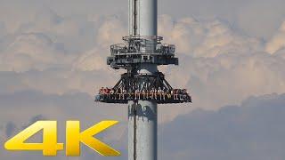 4K | AtmosFear freefall tower at Liseberg Gothenburg in Sweden