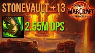 Survival is the new Hunter Meta for Mythic+ | Stonevault+13 Pug | 2.55M Overall DPS