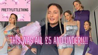 THESE WERE ALL UNDER £5?! Pretty little thing DRESS HAUL