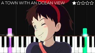 Kiki’s Delivery Service - A Town With An Ocean View | EASY Piano Tutorial