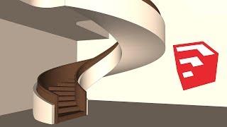 Staircase Modeling in SketchUp