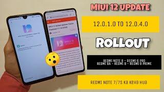 OFFICIAL INDIA - MIUI 12.0.1.0 TO 12.0.4.0 UPDATE ROLLOUT | REDMI NOTE 7/7S UPDATE? 