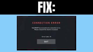How to Fix Valorant Error Code VAN - 81