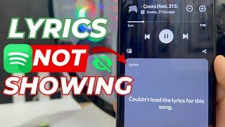 Spotify Lyrics Not Working || See Lyrics on Spotify