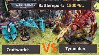 Warhammer 40k Battle Report: Aeldari vs. Tyraniden 1500Pkt 10.Edi deutsch