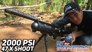 Senapan angin PCP BOCAP PREDATOR 500CC tekanan angin 2000 psi bisa 47 kali shoot