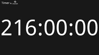 216 Hour Countdown Timer - Longest Timer on YouTube