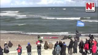 Surfing in Klitmøller, Denmark