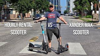 Buying vs Renting A Scooter - Hovsco Xander Max vs Street Rental Scooter