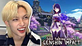 Felix's obsession with Genshin Impact | Stray kids memes & funny moments