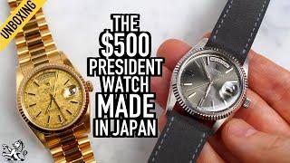 The Ultimate $500 Rolex Day-Date Or DateJust Alternative: Ricoh 36mm Automatic Watch Made In Japan