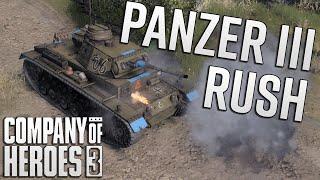 PANZER RUSH! Panzer III Rush Build Order & 1v1 Match Analysis for the Deutches Afrika Korps (DAK)