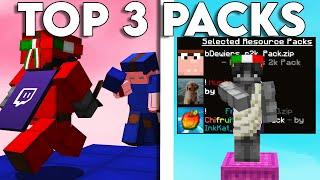 Top 3 Best Minecraft Texture Packs For PVP, FPS BOOST And Bedwars!