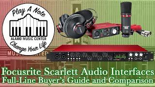Focusrite Scarlett Audio Interface Buyer's Guide & Comparison - 2i2, 2i4, 6i6, 18i8, 18i20, Octopre