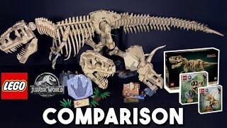 Der ULTIMATIVE LEGO Jurassic World FOSSILIENVERGLEICH! VOLLSTÄNDIGE T-Rex 76968 VS. T-Rex- und Tr...