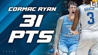 Cormac Ryan Becomes UNC LEGEND | 31 POINTS | Full Highlights