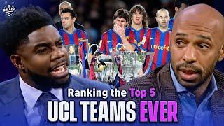 Thierry Henry, Jamie Carragher & Micah Richards Rank the Top-5 UCL Teams Ever | CBS Sports Golazo