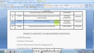 Software Engineering projects 2016 2017, final year ieee software engineering projects in java