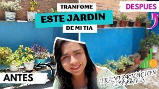 Transformación EXTREMA de patio pequeño ️🪴️ CAMBIEO TODO TOTALME, REUZANDO Y ECONOMICAMENTE