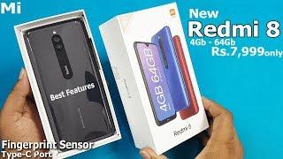 Redmi 8 Unboxing - First Look || Retail Unit 4Gb 64GB Rs7999 only || Redmi 8 Specifications