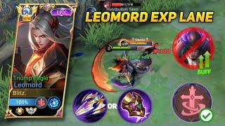 LEOMORD EXP LANE GAMEPLAY - BUILD AND EMBLEM