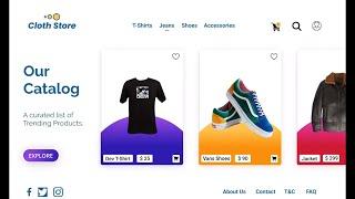 Clothing store | Shopping  Website Landing Page UI Design - using FIGMA | Adobe Photoshop