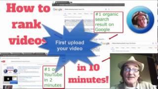 How to Rank Videos in 10 Minutes - LIVE PROOF -  Ed Kirwan Shows How to Rank Videos on Google Fast