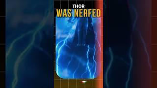 Why Thor Was Nerfed In Endgame? #marvel #thor #shorts