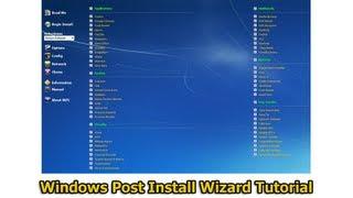 Windows Post Install Wizard Tutorial by Britec