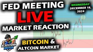 LIVE Market REACTION to RATE CUT with Bitcoin, Altcoins and Stock Market with Federal Reserve FOMC