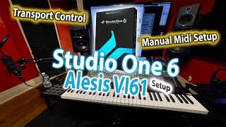 How To Setup Alesis VI61 - Studio One 6
