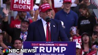 Trump holds rally in Wisconsin ahead of the first presidential debate
