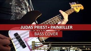 Judas Priest - Painkiller / bass cover / playalong with TAB