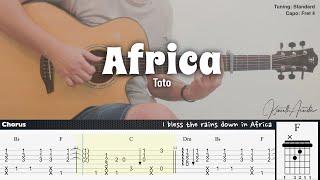 Africa - Toto | Fingerstyle Guitar | TAB + Chords + Lyrics