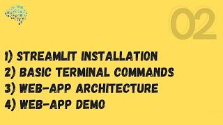 Tutorial 2 - Streamlit Installation | How to install streamlit? | Streamlit tutorial | Web-App Demo