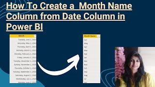 How To Get Month Name from Date Column in Power BI | Power BI Tutorial| DAX Power BI Query for Month