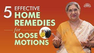 Top 5 Effective Home Remedies for Loose Motions | Simple Solutions for Diarrhea Relief | Dr. Hansaji