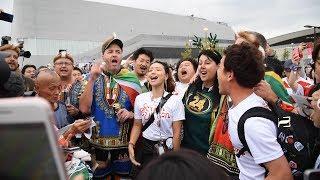 Scrum Unison teaching national anthems at Rugby World Cup