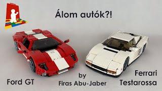 Hétfői bemutató - Álomautók?! - Lego moc Ford GT vs Ferrari Testarossa by Firas Abu-Jaber