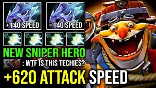 +620 ATTACK SPEED Double Moon Shard 100% Machine Gun NEW Sniper Max Range Techies Offlane Dota 2