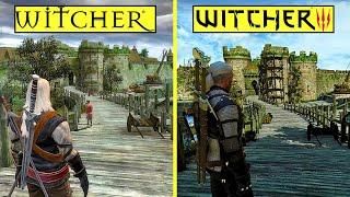 The Witcher vs The Witcher 3 Vizima Mod (WIP) Early Graphics Comparison | REDkit Mod | RTX 4080