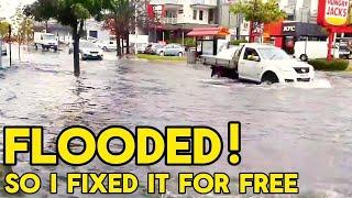 Looking after my city and unblocking drains for FREE!