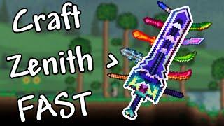 How to Craft The Zenith In Terraria 1.4 In 2 Minutes !